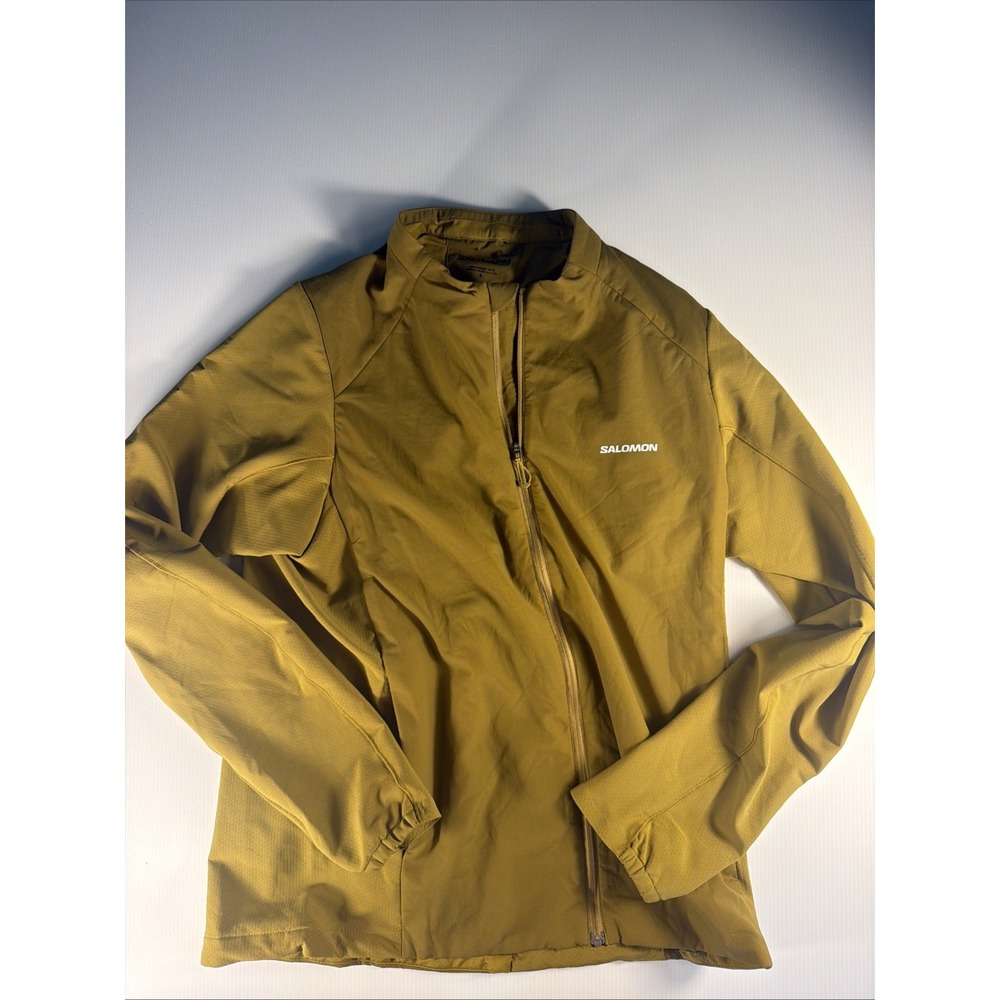 Salomon Mountain Flex PrimaLoft Jacket Men's Small Cress Green Full Zip